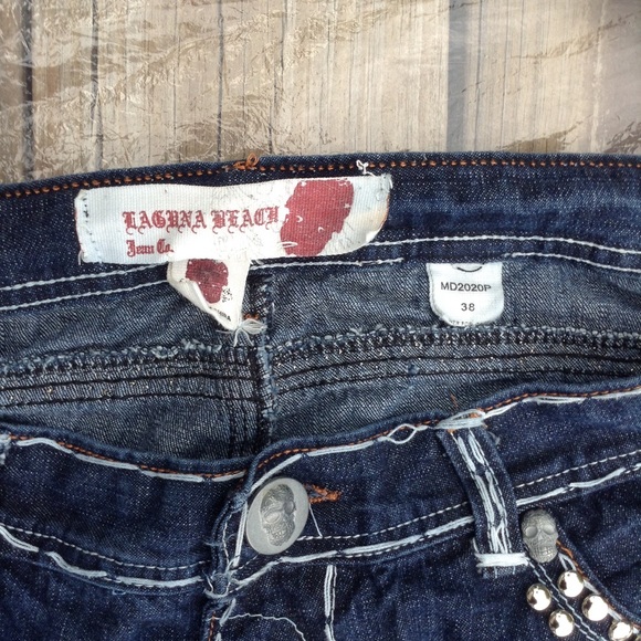 EUC Studded & Stitched Laguna Beach Jean Co Jeans - Picture 6 of 8